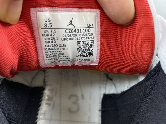 AIR JORDAN 3 RETRO "WHITE FIRE RED" CZ6431-100 - CCSHOES