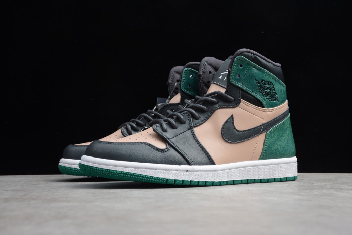 Air Jordan 1 Retro High Bio Beige Anthracite Mystic Green AH7389-203 - CCSHOES