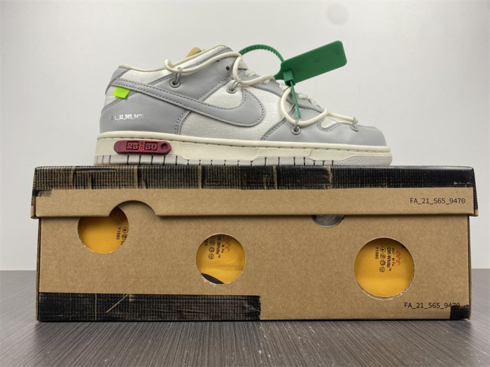 Nike Dunk Low Off-White Lot 25 DM1602-121 - CCSHOES