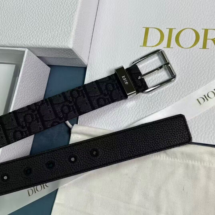 Dior Oblique Jacquard Belt - CCSHOES