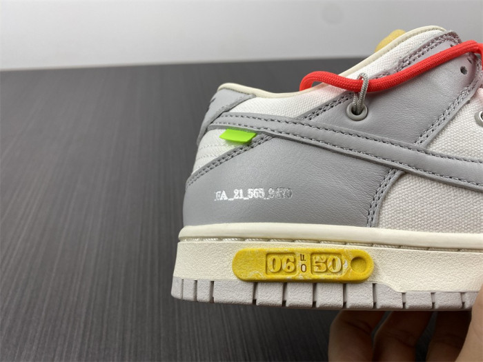 Off-White x Dunk Low 'Lot 06 of 50' DJ1602-110 - CCSHOES
