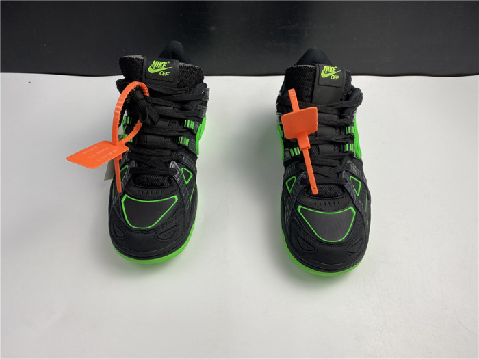 OFF WHITE NIKE AIR RUBBER DUNK “GREEN STRIKE" CU6015-001 - CCSHOES