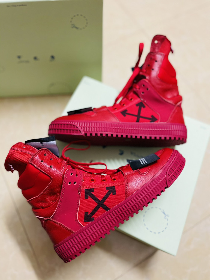 OFF-WHITE HIGH TOP SNEAKER - CCSHOES