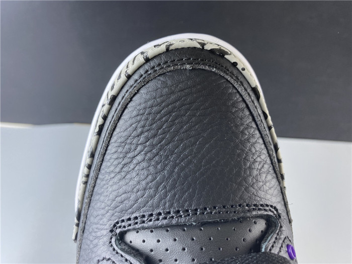 Air Jordan 3 Retro Black Court Purple CT8532-050 - CCSHOES