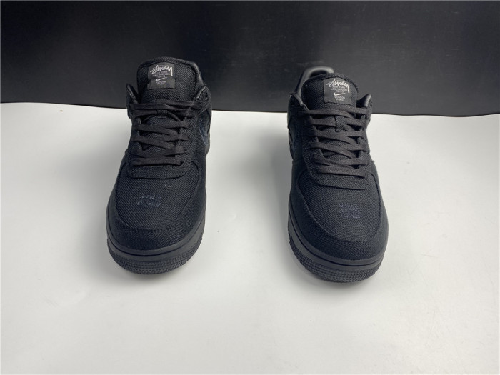 NIKE AIR FORCE 1 LOW STUSSY BLACK CZ9084-001 - CCSHOES