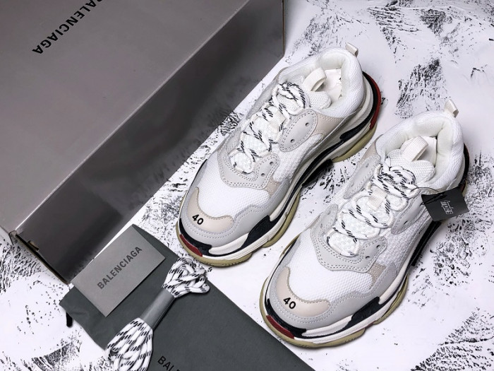 BLCG Triple S White Black Red 533882 W09E1 9000 - CCSHOES