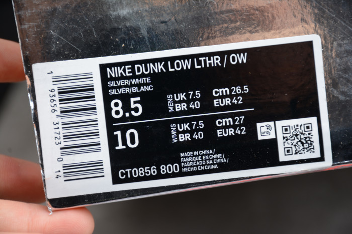 NIKE DUNK LOW OFF-WHITE CT0856-800 - CCSHOES