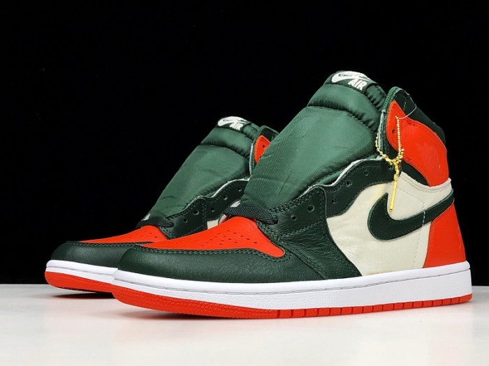 SoleFly x Air Jordan 1 Retro High OG Sail/Fir-Team Orange AV3905-138 - CCSHOES