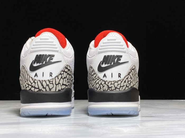 Air Jordan 3 Retro NRG "FREE THROW LINE" white mens 923096-101 - CCSHOES