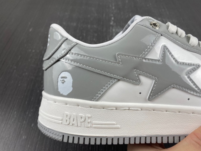 A Bathing Ape Bape Sta white and grey - CCSHOES