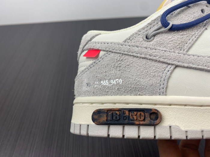 Nike Dunk Low Off-White Lot 18 DJ0950-112 - CCSHOES