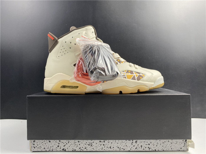 AIR Jordan 6 Retro Quai54 Sail Brown (2020) CZ4152-100 - CCSHOES