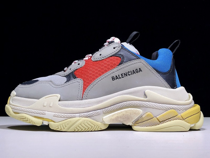 BLCG Triple S Grey Red Blue (2018 Reissue) 533883 W0902 4365 - CCSHOES