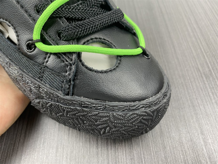 Off-White x Nike Blazer Low "Black / Green" DH7863-001 - CCSHOES