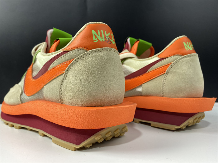 Nike LDWaffle CLOT sacai Net Orange Blaze DH1347-100 - CCSHOES