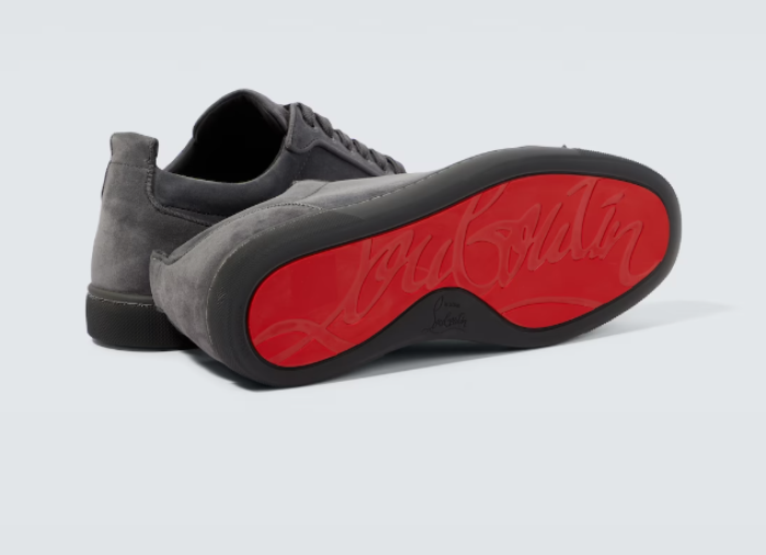 Christian Louboutin Louis Junior Spikes suede sneakers - CCSHOES