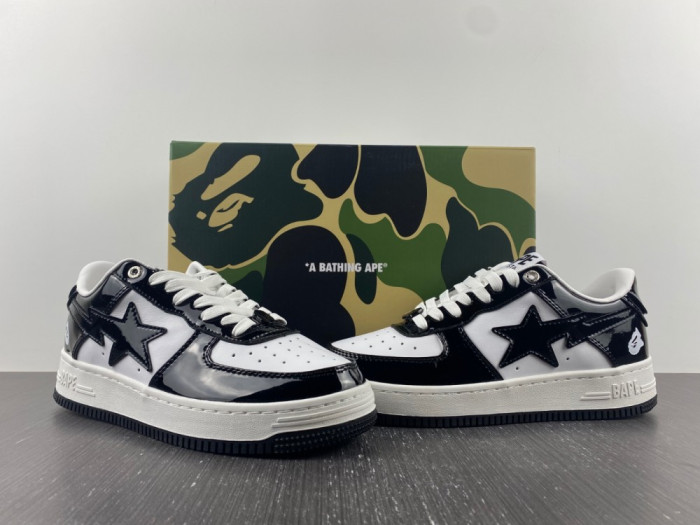 A BATHING APE BAPE STA LOW BLACK 1H70191001 - CCSHOES
