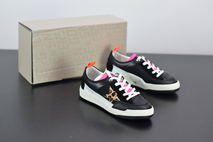 GGD Women’s fuchsia and leopard-print Yeah sneakers - CCSHOES