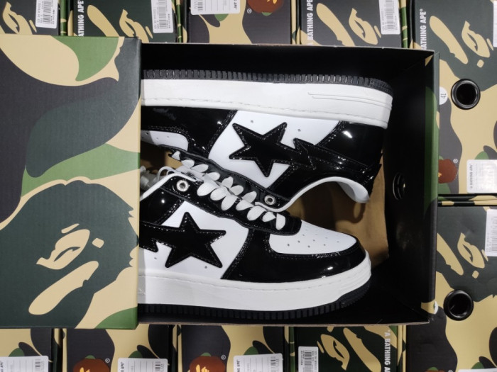 A BATHING APE BAPE STA LOW BLACK 1H70191001 - CCSHOES