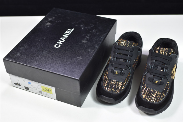 CHNE1 Leather Low Top Sneakers - CCSHOES