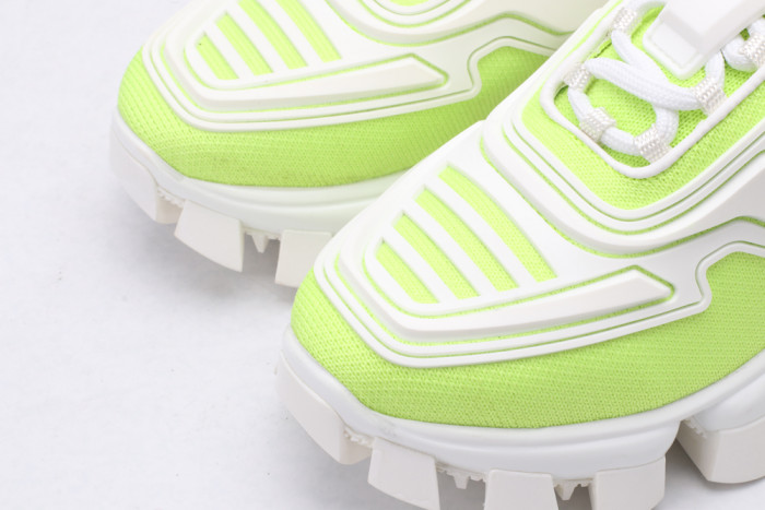 PRAD CLOUDBUST THUNDER KNIT GREEN AND WHITE - CCSHOES