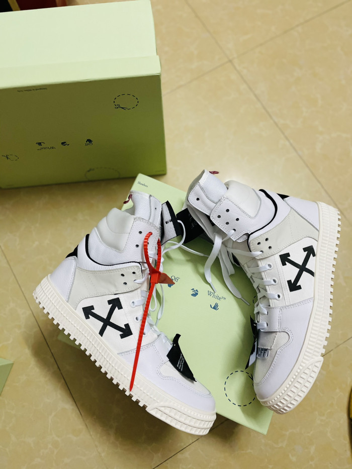 OFF-WHITE HIGH TOP SNEAKER - CCSHOES