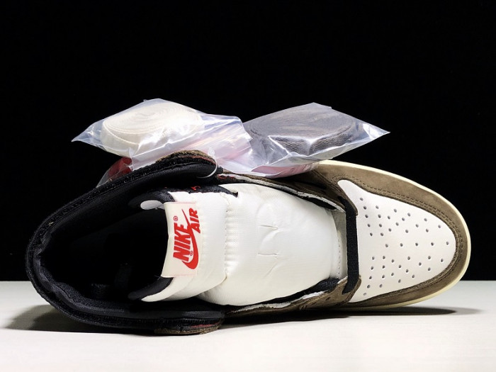 Travis Scott x Air Jordan 1 Retro High OG 'Mocha' - CD4487 100 - CCSHOES