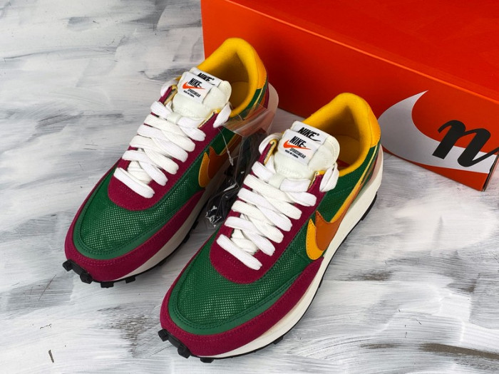 Sacai x Nike LDV Waffle 'Pink Green' BV0073-301 - CCSHOES