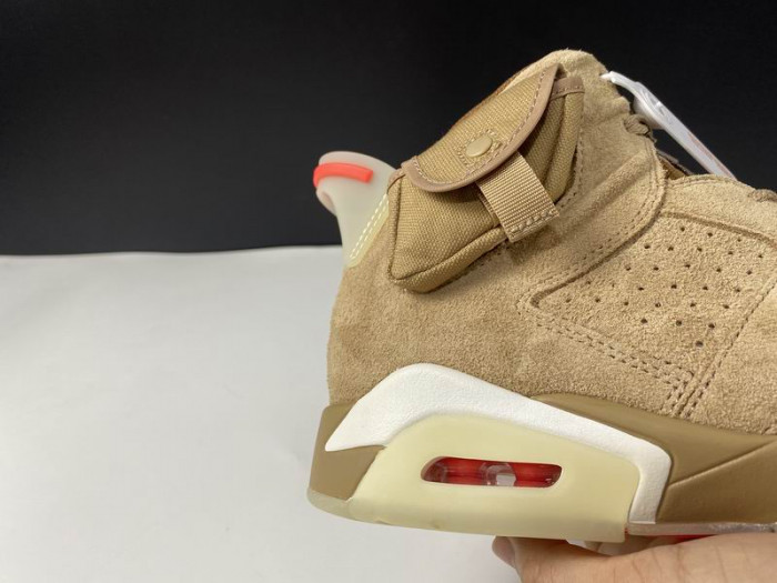 Air Jordan 6 Retro Travis Scott British Khaki DH0690-200 - CCSHOES