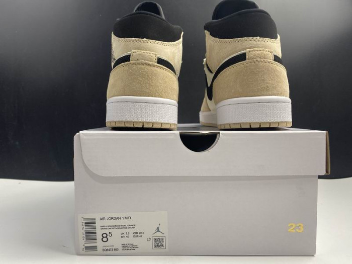 Air Jordan 1 Mid 'Barely Orange' BQ6472 -800 - CCSHOES