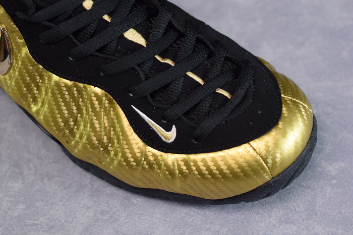 Nike Air Foamposite Pro “Metallic Gold” Black mens 624041-701 - CCSHOES
