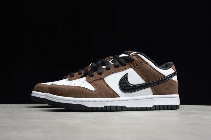 NIKE SB DUNK LOW WHITE BLACK TRAIL END BROWN 304292-102 - CCSHOES