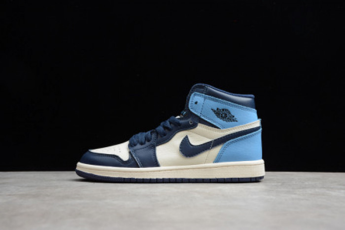 KIDS AIR JORDAN 1 OBSIDIAN UNIVERSITY BLUE (555088-140) - CCSHOES