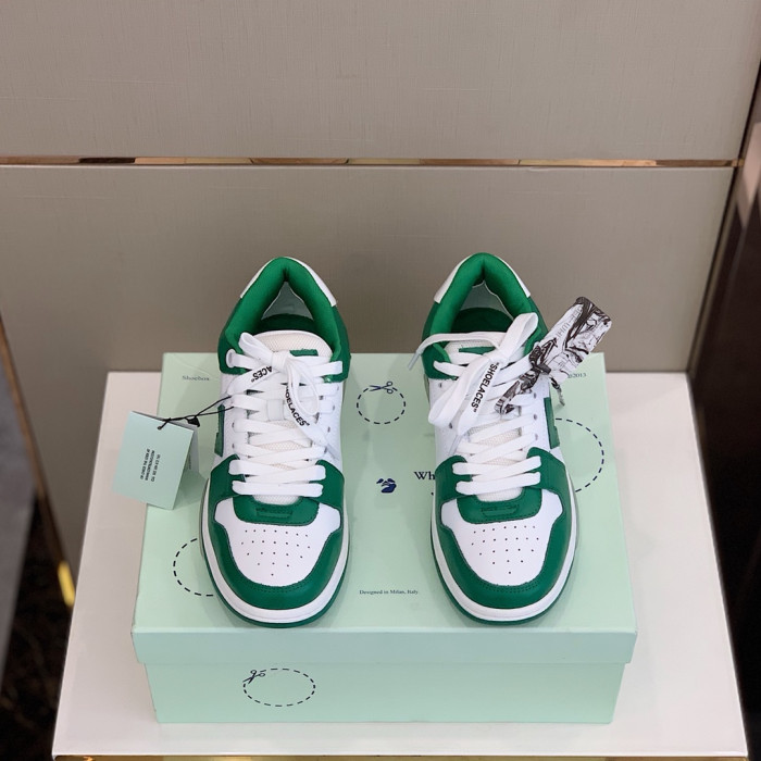 OFF WHITE™ C/O VIRGIL ABLOH OUT OF OFFICE LOW-TOP LEATHER SNEAKERS "OOO" - CCSHOES