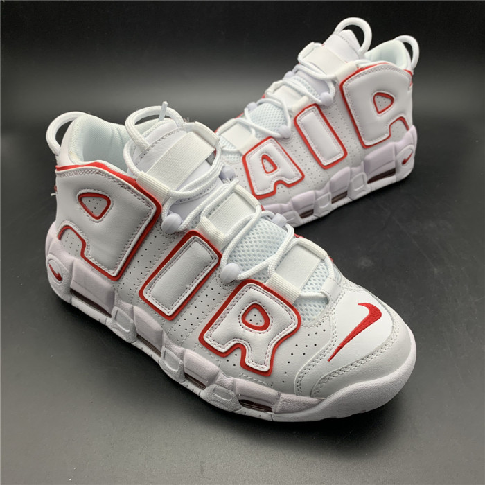Nike Air More Uptempo White Varsity Red Outline 415082-108 - CCSHOES