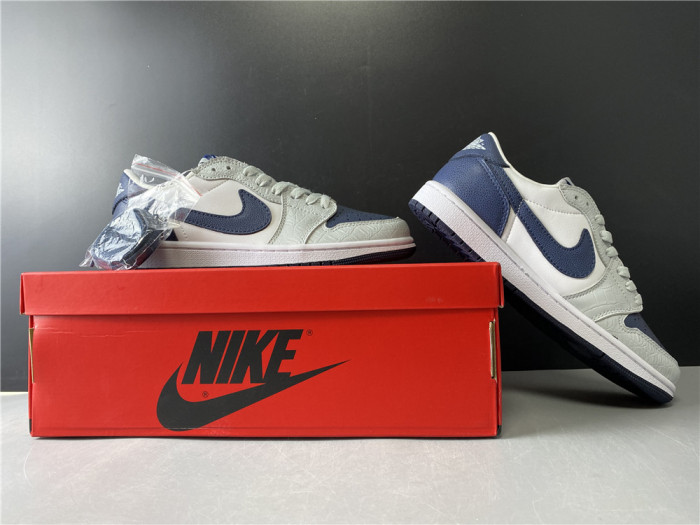 Air Jordan 1 Grey Navy Blue CW8576-200 - CCSHOES