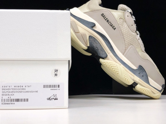 BLCG TRIPLE S TRAINER 'VANILLE' 536737 W09O6 9787 - CCSHOES