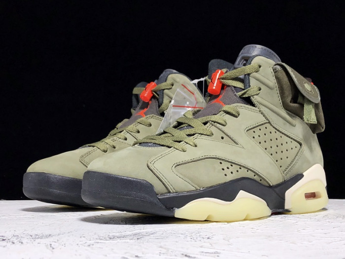 Travis Scott x Air Jordan 6 “Medium Olive” CN1084-200 - CCSHOES