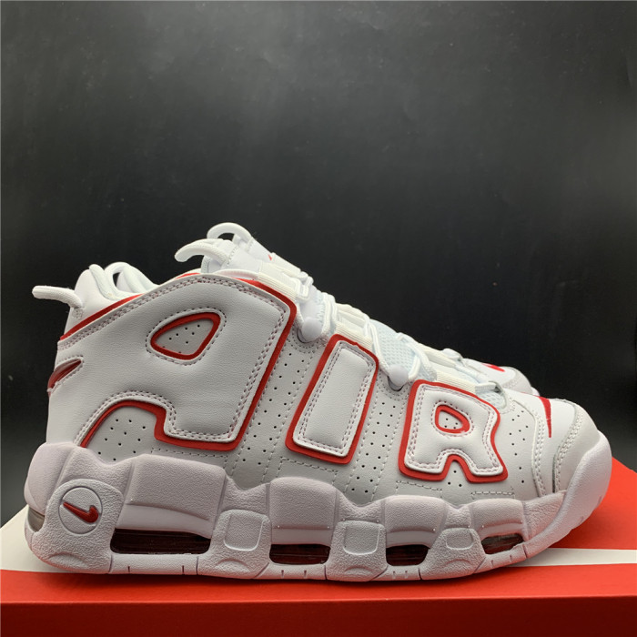 Nike Air More Uptempo White Varsity Red Outline 415082-108 - CCSHOES