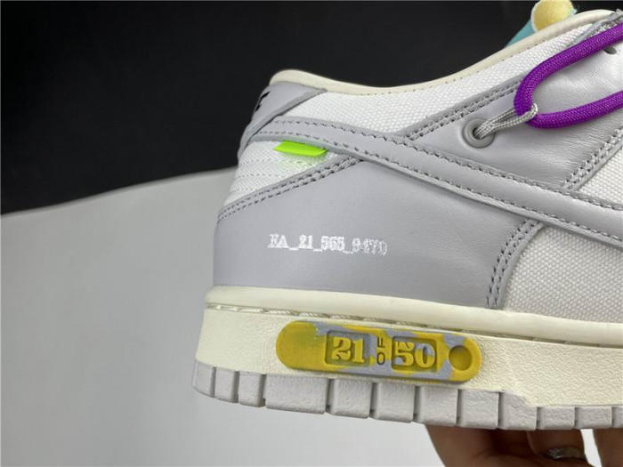 OFF-WHITE X DUNK LOW “21 OF 50” DM1602-100 - CCSHOES