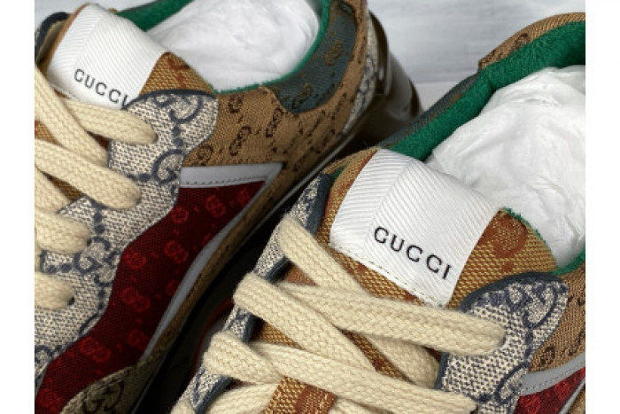 GUCC RHYTON VINTAGE TRAINER SNEAKER 620185 99WG0 6060 - CCSHOES