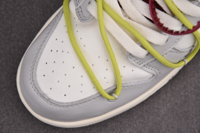 OFF-WHITE X NIKE DUNK LOW THE 50 WHITE GREY DM1602-106 - CCSHOES