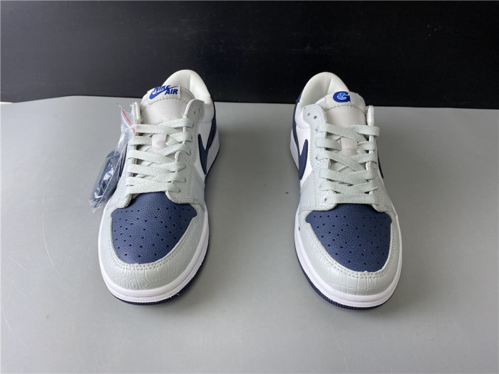 Air Jordan 1 Grey Navy Blue CW8576-200 - CCSHOES