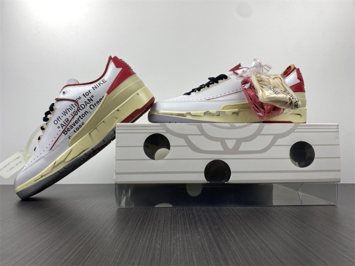 Jordan 2 Retro Low SP Off-White White Red DJ4375-106 - CCSHOES