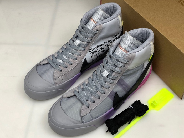 NIKE BLAZER MID OFF-WHITE WOLF GREY SERENA AA3832-002 - CCSHOES