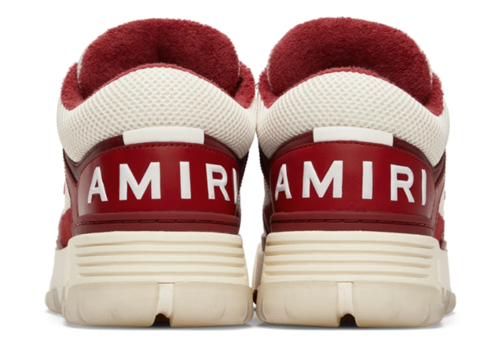 AMIRI White & Red MA-1 Sneakers - CCSHOES