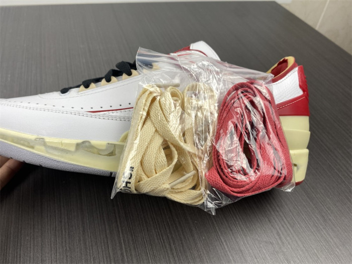 Jordan 2 Retro Low SP Off-White White Red DJ4375-106 - CCSHOES