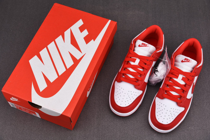 NIKE DUNK LOW UNIVERSITY RED WHITE CU1727-100 - CCSHOES