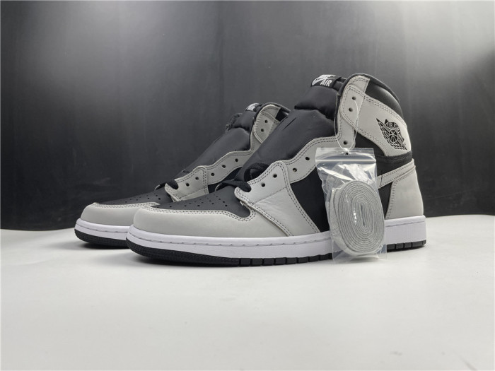 Air Jordan 1 Retro High Black White Light Smoke Grey 555088-035 - CCSHOES
