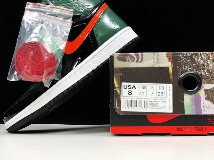 SoleFly x Air Jordan 1 Retro High OG Black/Team Orange-Fir AV3905-038 - CCSHOES